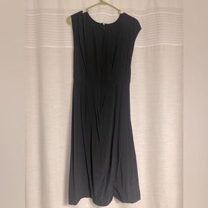 Loft black midi dress